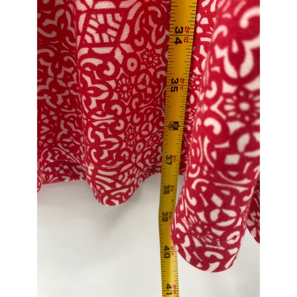 Tommy Bahama Dress Women Small Pink Geometric Sleeveless Coastal Vacation Knit - Picture 6 of 7